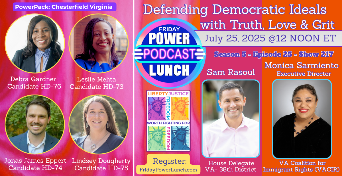 This week's Friday Power Lunch at noon