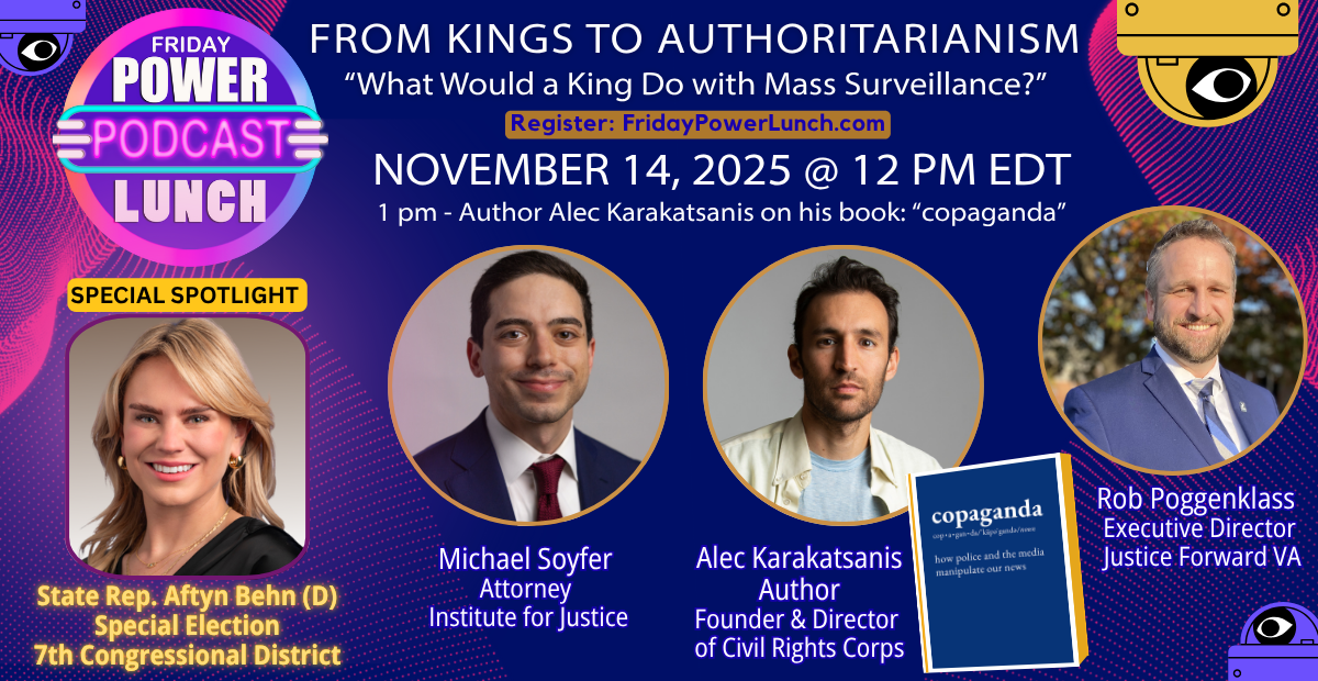 This week's Friday Power Lunch at noon