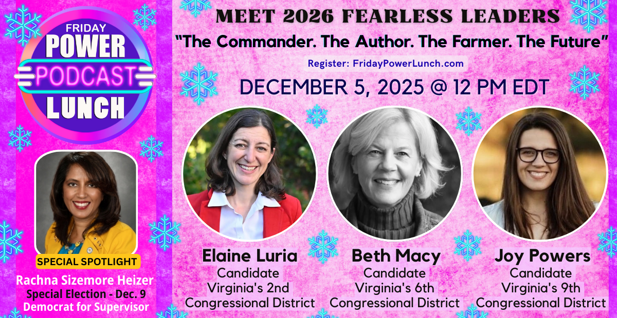 This week's Friday Power Lunch at noon