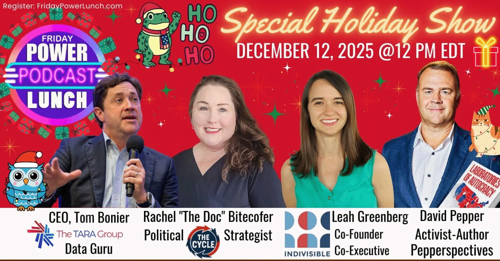 This week's Friday Power Lunch at noon