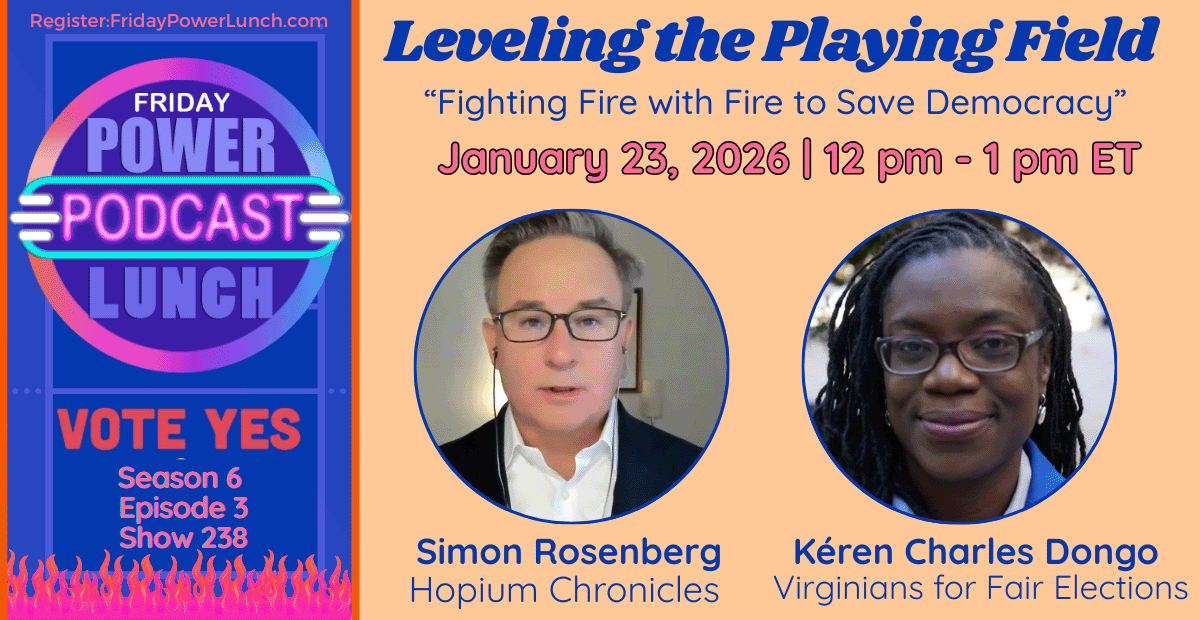 This week's Friday Power Lunch at noon