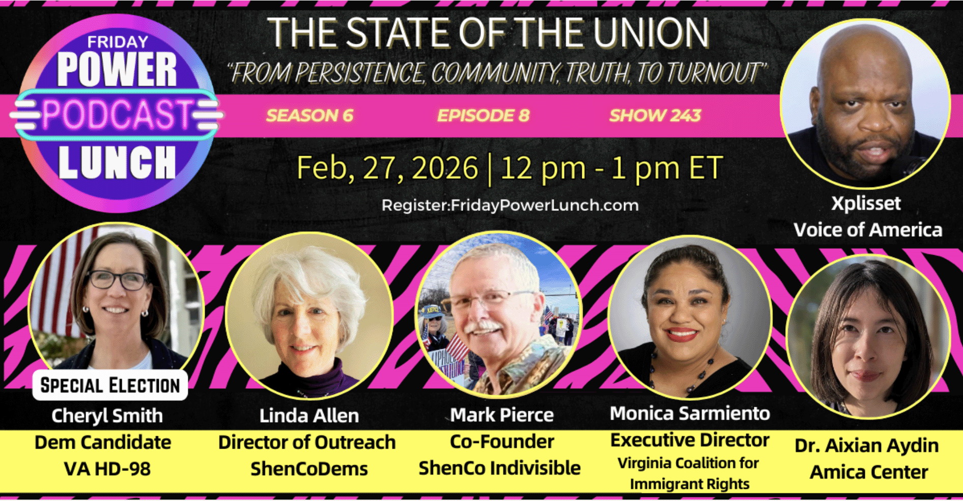 This week's Friday Power Lunch at noon