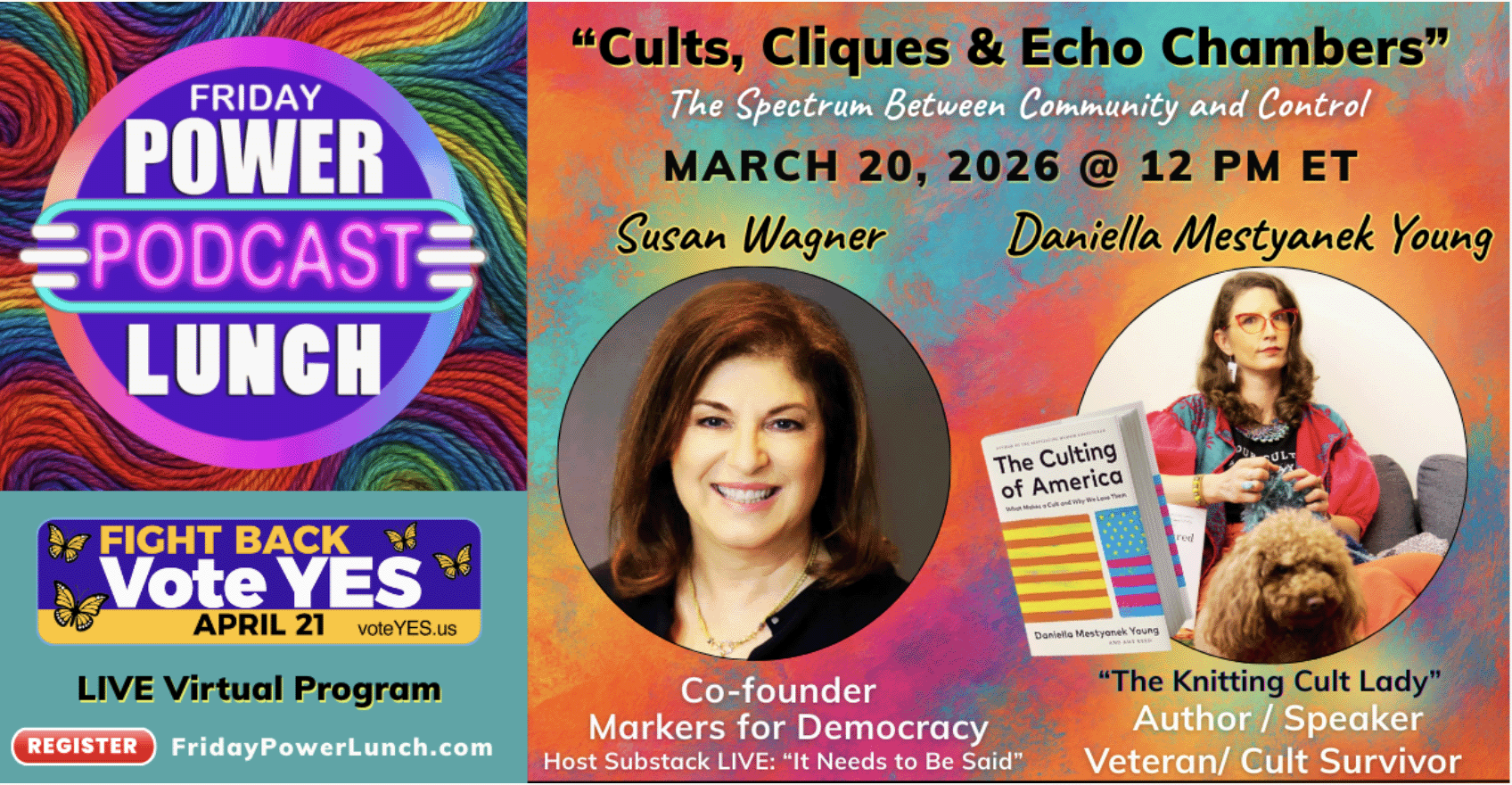 This week's Friday Power Lunch at noon