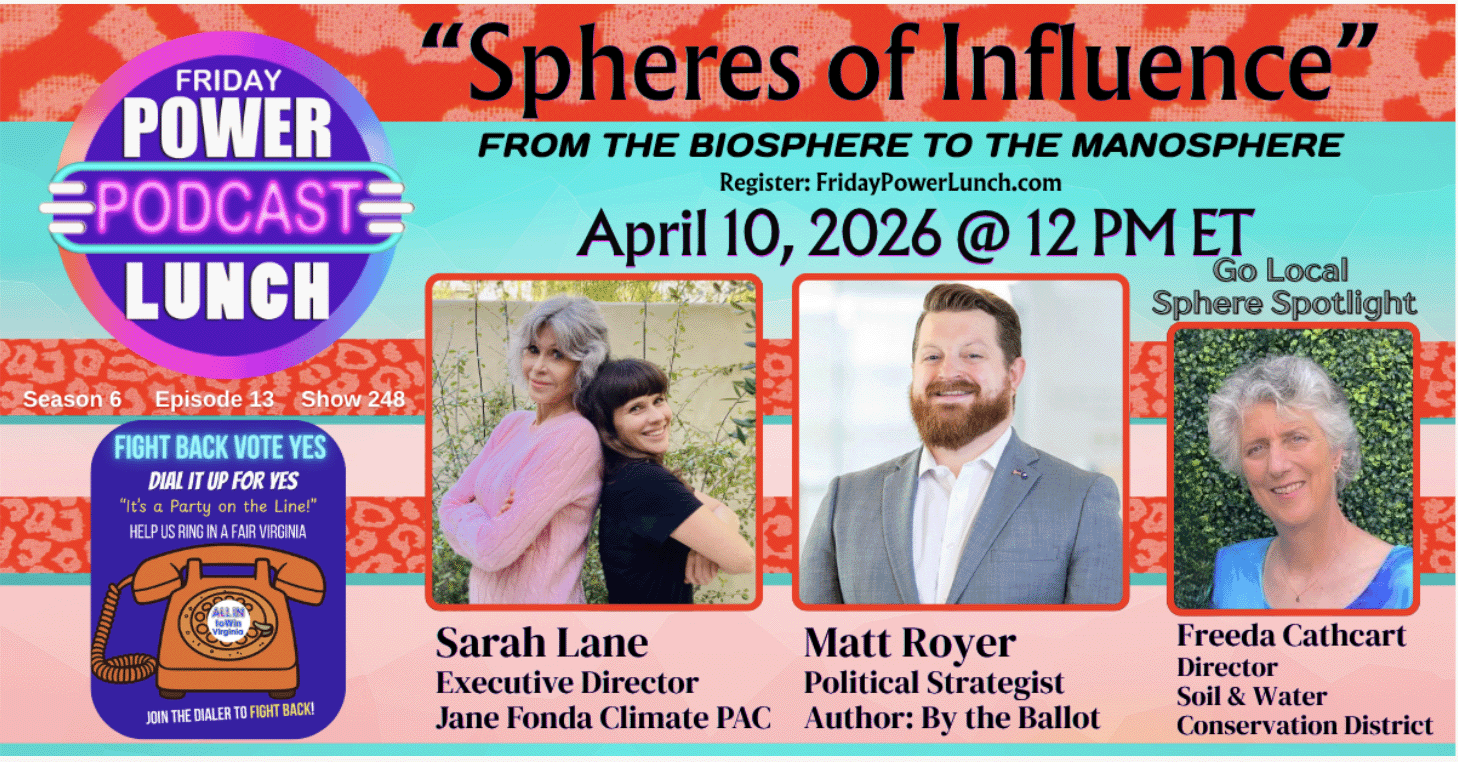 This week's Friday Power Lunch at noon