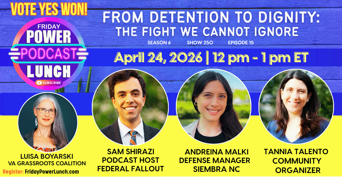 This week's Friday Power Lunch at noon