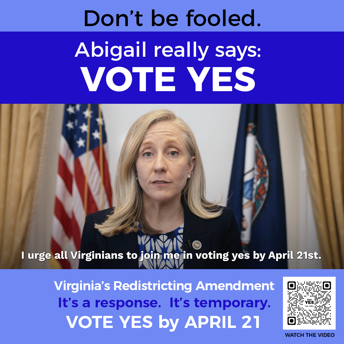 Gov. Spanberget says, VOTE YES