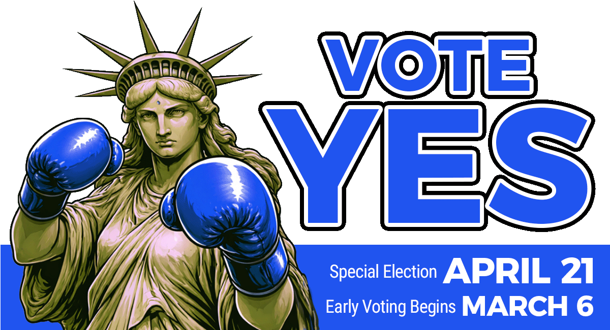 VOTE YES with Lady Liberty