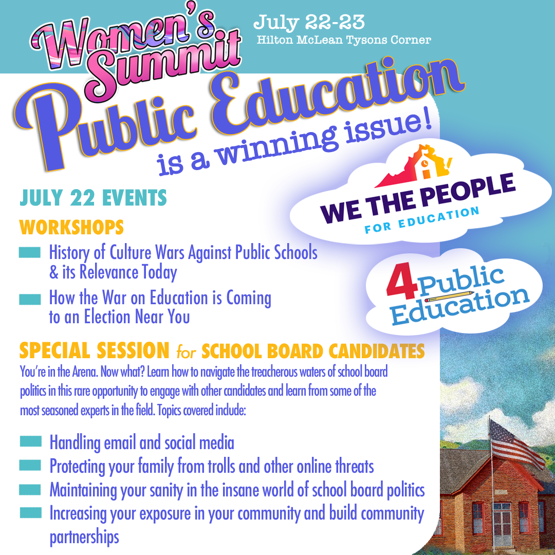 Education is a winning issue at the Women's Summit. July 22-23, Hilton McLean Tysons Corner Virginia. Tickets NOW on sale for the 2023 Women's Summit, July 22-23. Postcard Events! Workshops, Exhibit, Swaps, etc. 