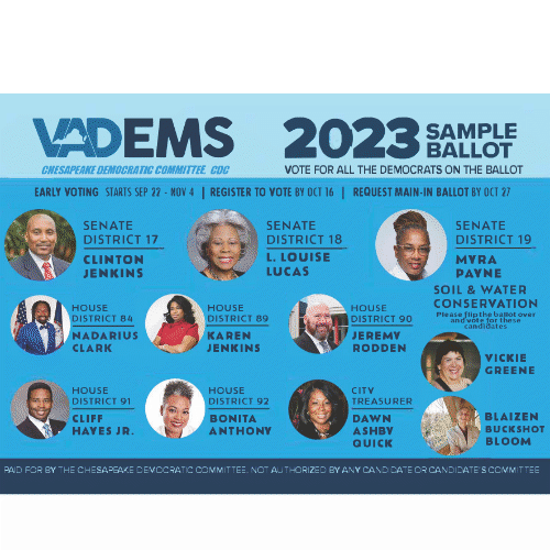 Send postcards to Chesapeake voters