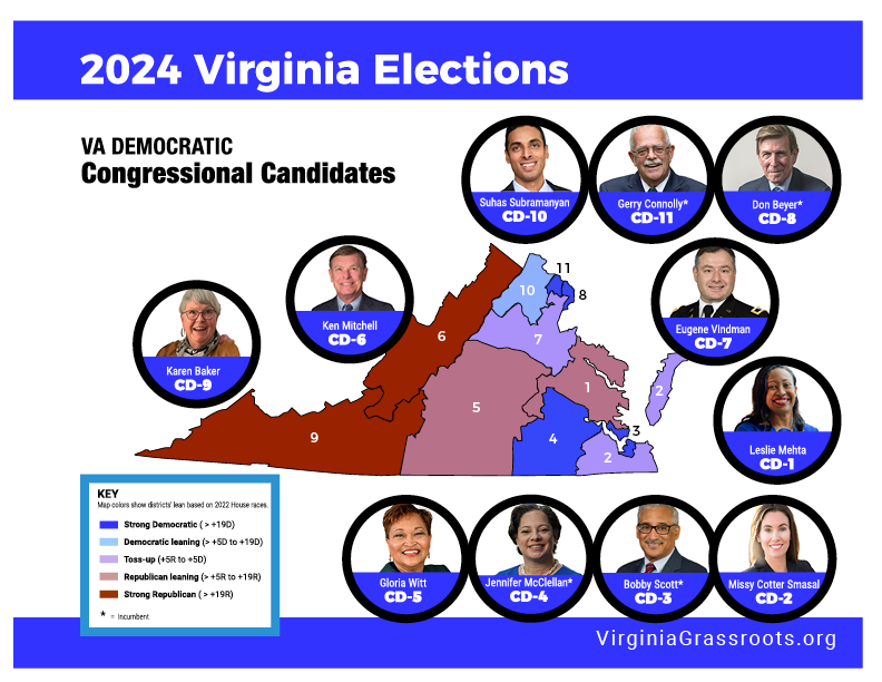 2024 Virinia Congressional Candidates