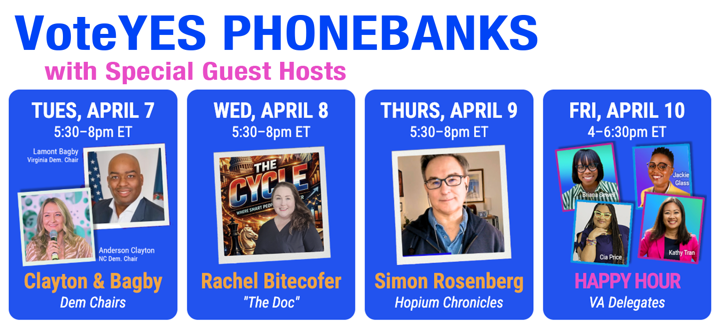 VOTE YES Special Phonebanks; 